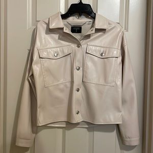 Faux leather jacket